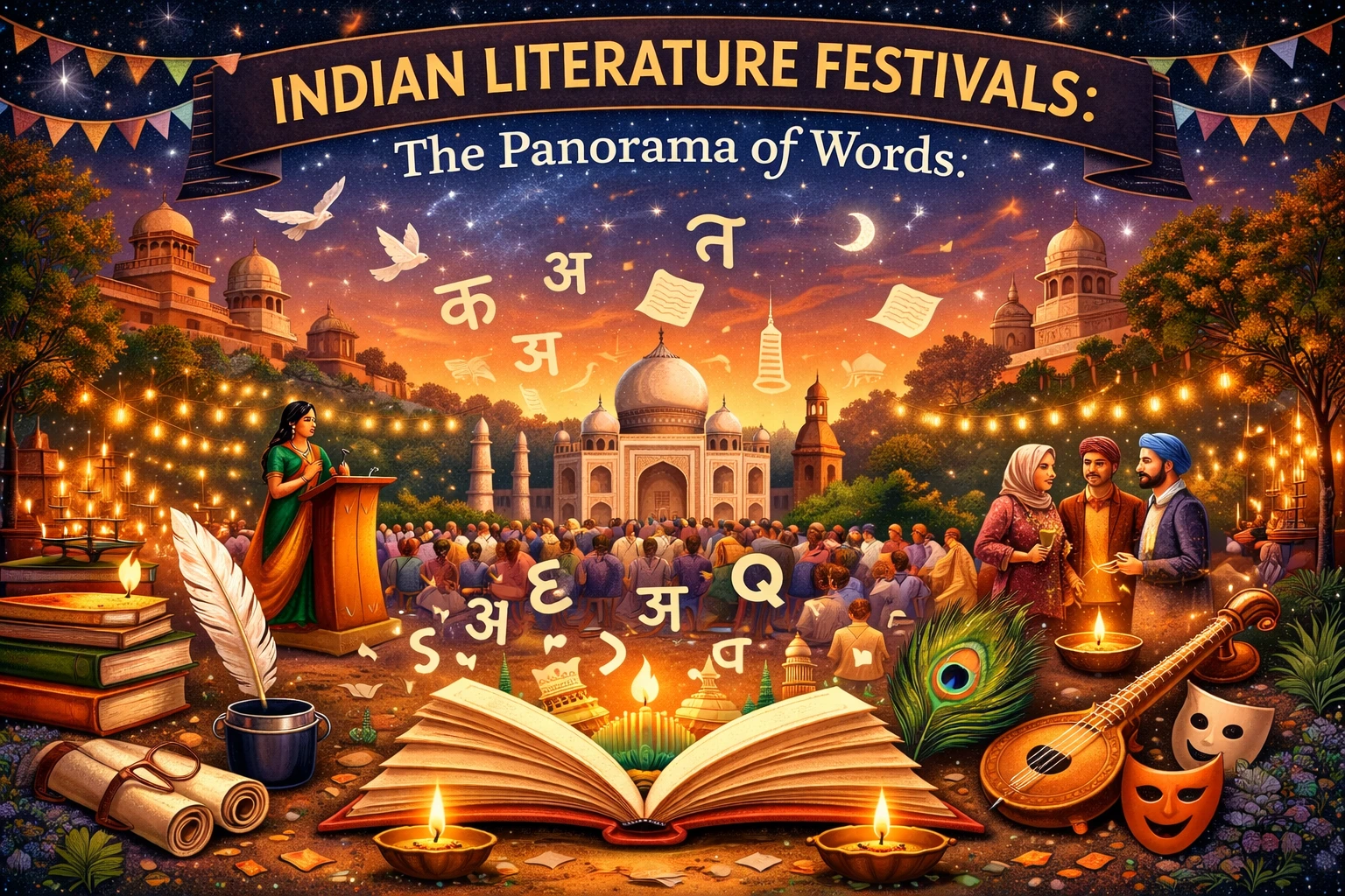 “INDIAN LITERATURE FESTIVALS : The Panorama of Words”